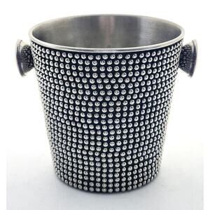 Metal Bucket-Cynthia Rowley-Ice-Silver-Handles-Wine Holder-Plant Holder-No Lid